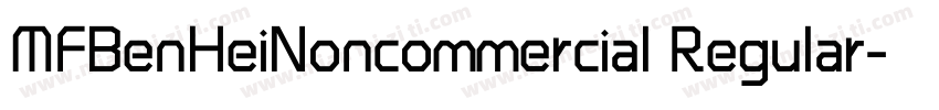 MFBenHeiNoncommercial Regular字体转换